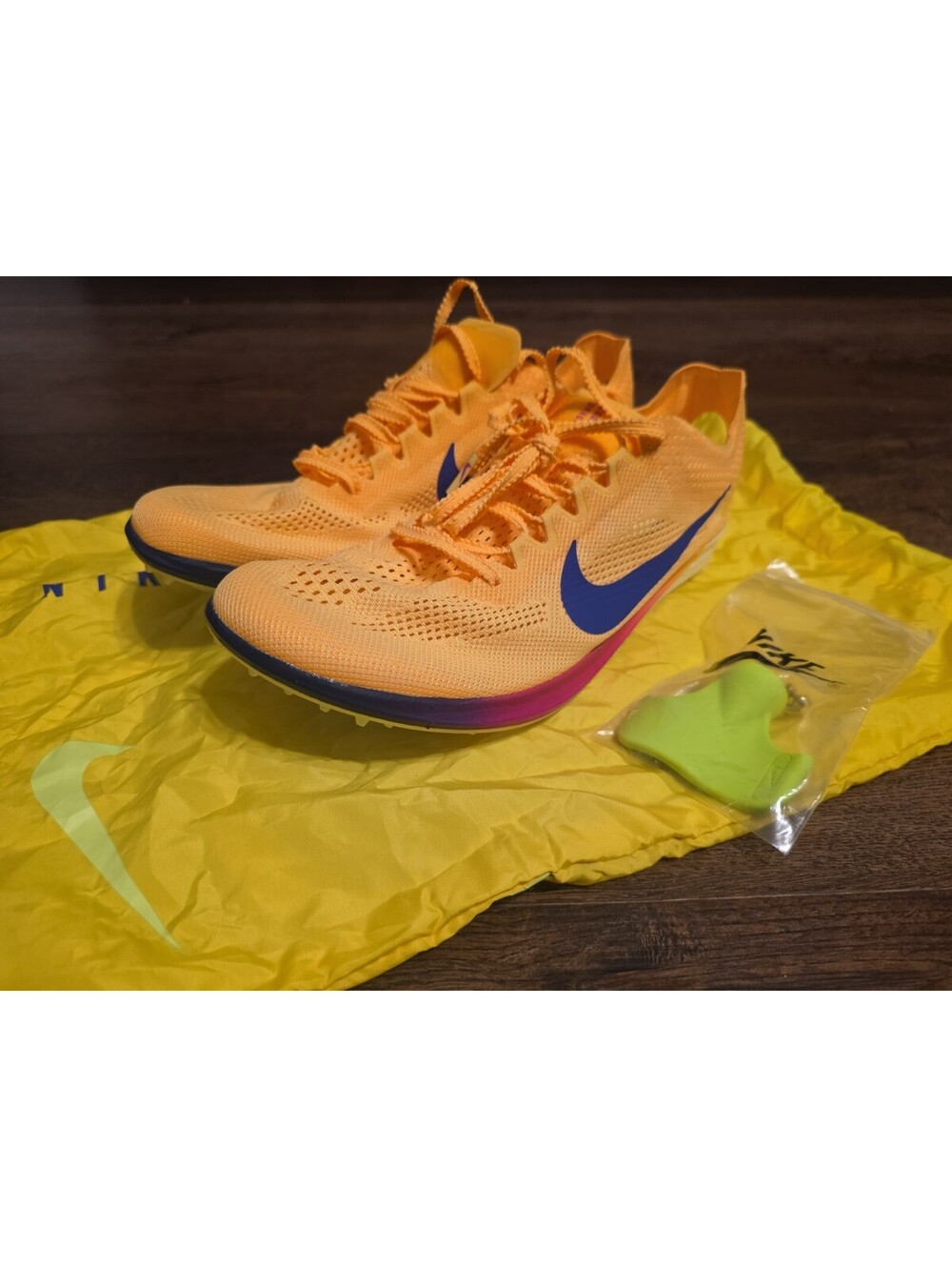 Size 13 Nike Dragonfly 2 Track & Field Distance Spikes Citron  FD8413-800